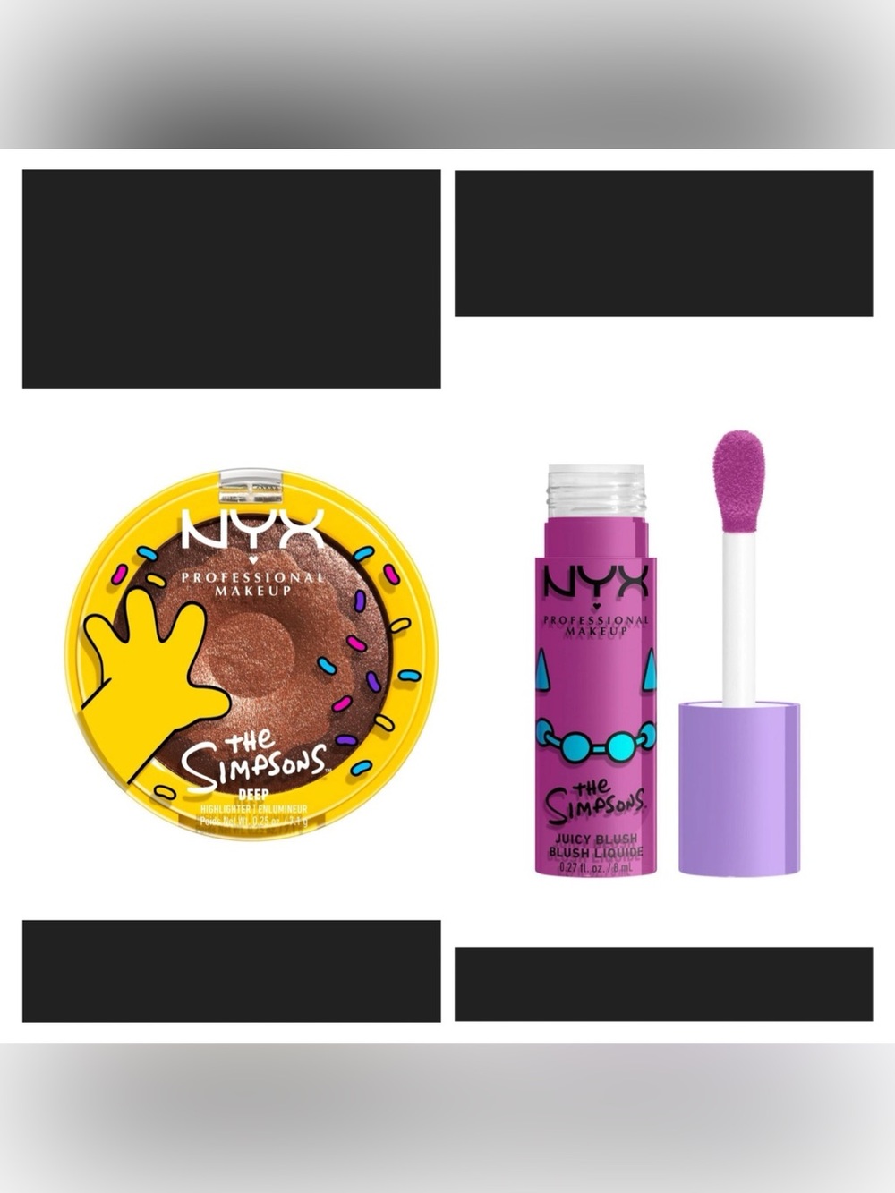 NYX x Simpsons Highlighter/Blush Combo
